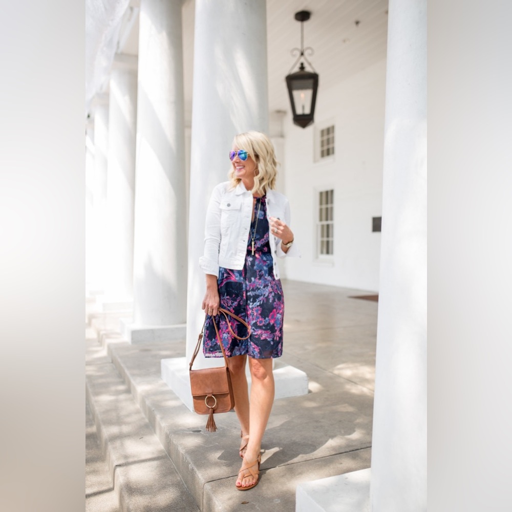 Lucky Brand Black Red Floral Halter Sleeveless Dress